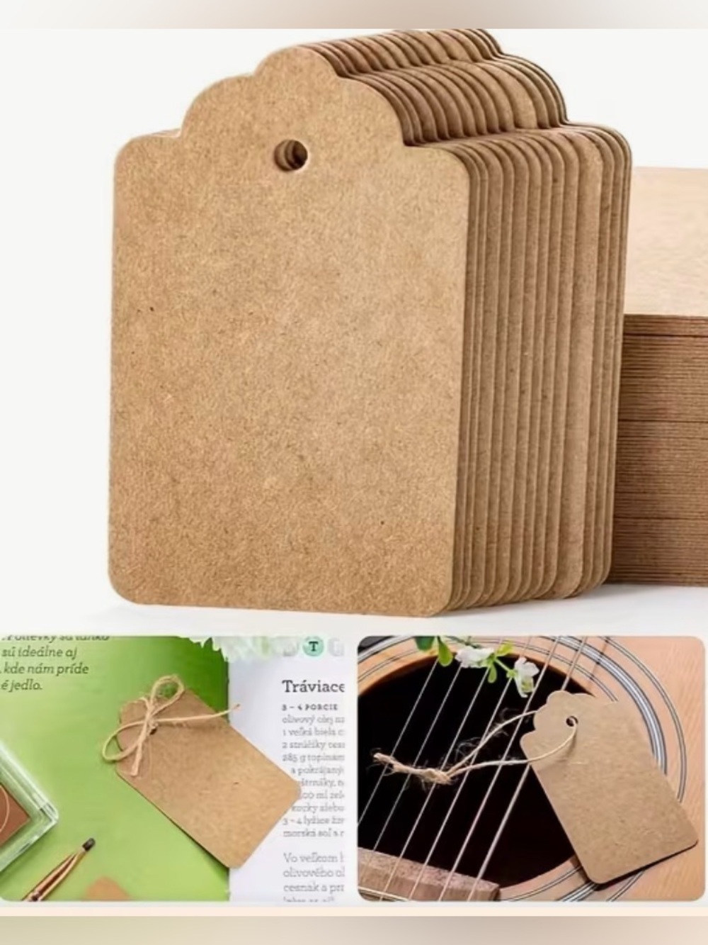 Hang tags set of 50 great for labeling - Picture 3 of 6